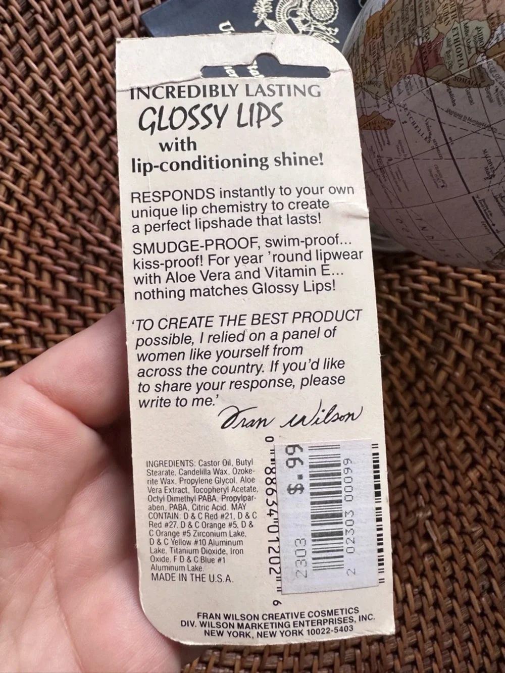 Fran Wilson Vintage 1980 Glossy Lips Mood Matcher Tint of Rose Sealed Package